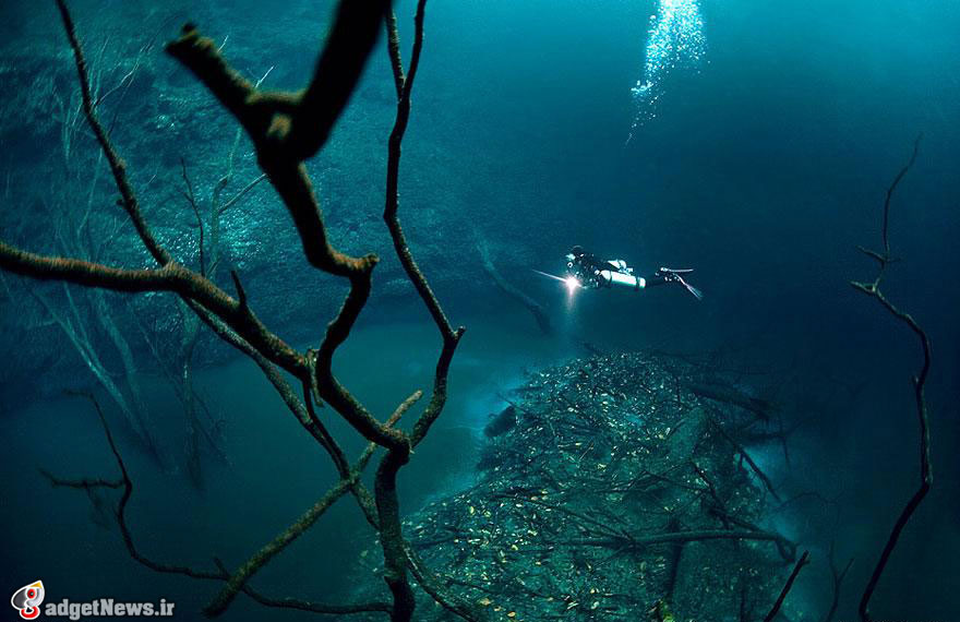 cenote angelita underwater river mexico