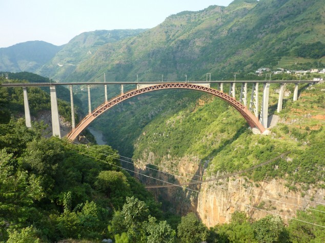 Railroad Bridge, Beipanjiang River, China