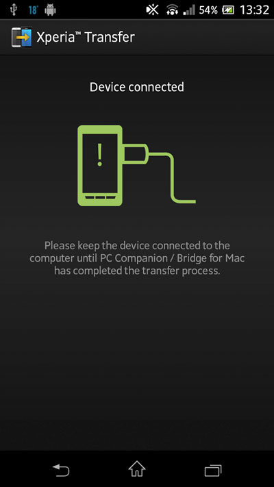 sony xperia transfer mobile for android