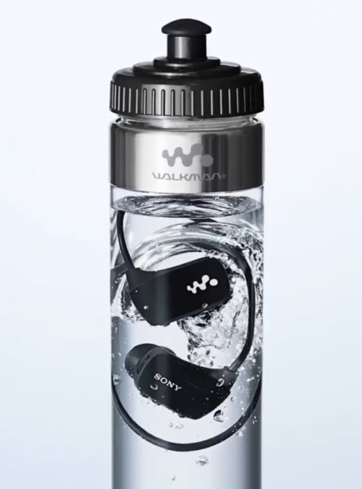 sony bottled walkman waterproof
