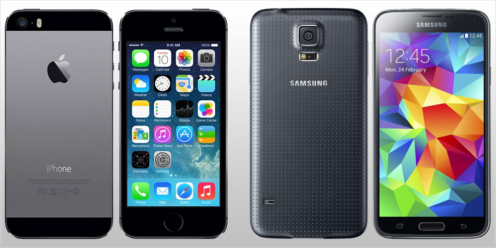 galaxy s5 vs iphone 5s