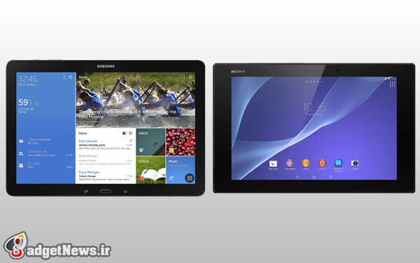 sony xperia z2 tablet vs samsung galaxy note pro 12.2