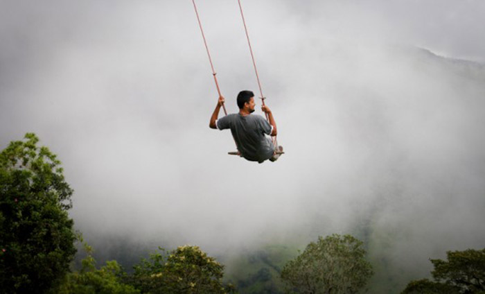 the wildest swing in your life in ecuador