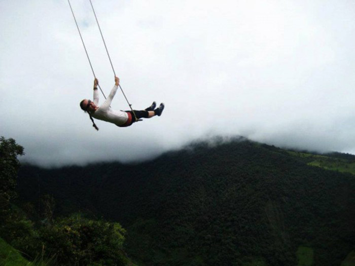 the wildest swing in your life in ecuador