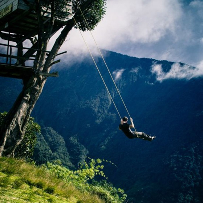 the wildest swing in your life in ecuador