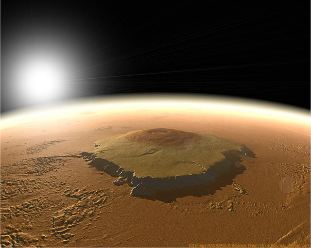 olympus mons giant mountain of mars