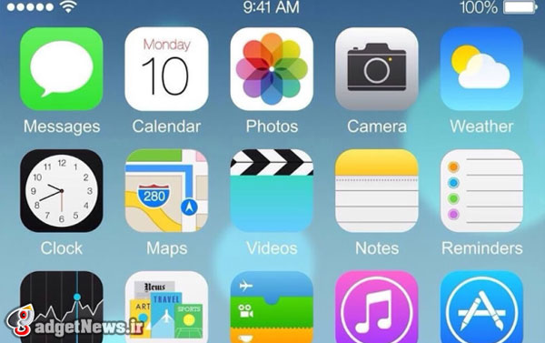 iphone-6 home screen with ios 8