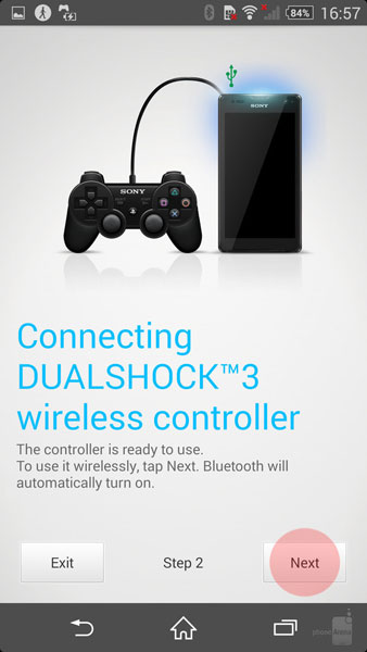 how to connect a PlayStation 3 controller to xperia smartphone