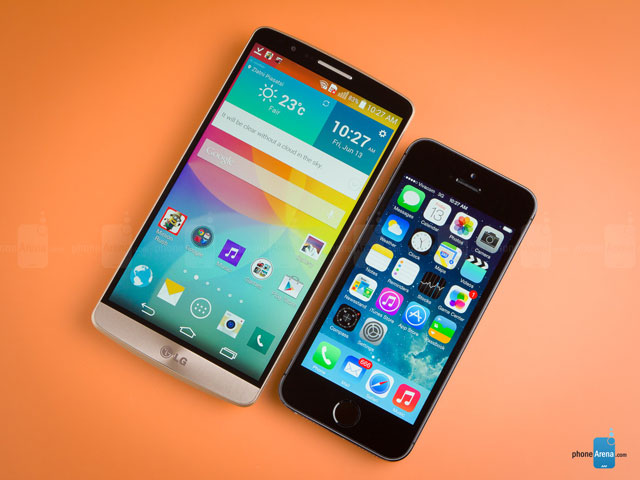 LG G3 vs Apple iPhone 5s