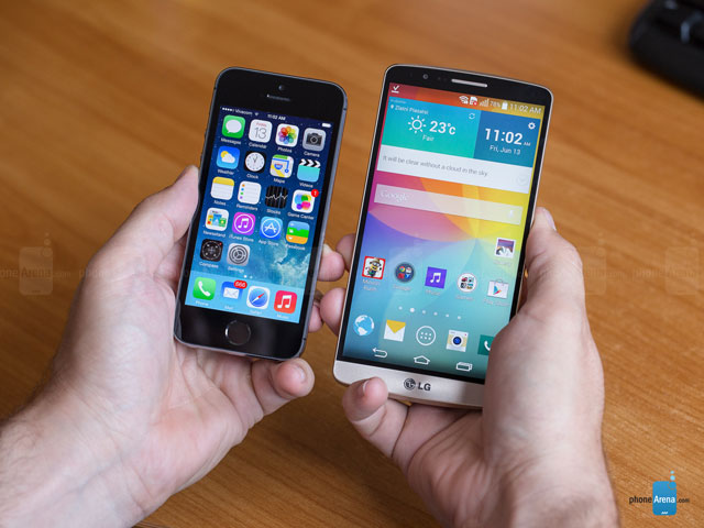 LG G3 vs Apple iPhone 5s