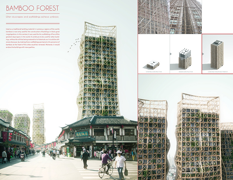 Bamboo Forest برجی ترکیبی از تکنولوژی و طبیعت. از یک طراح فرانسوی