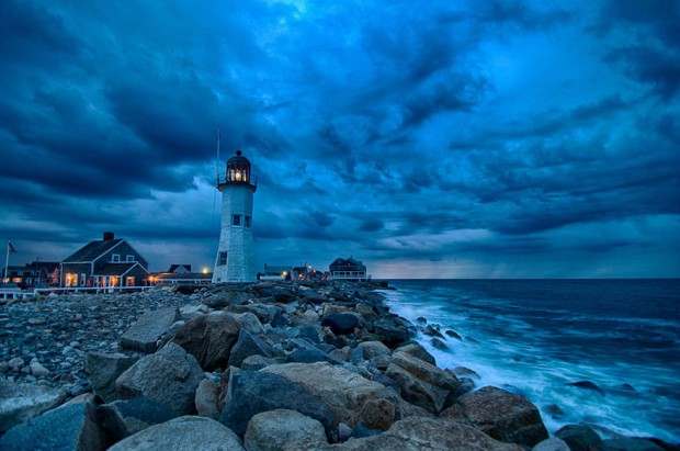 Old Scituate Lighthouse (Built In 1810), Massachusetts, USA