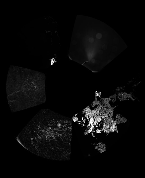 نخستین تصویر پانوراما از سطح دنباله دار
