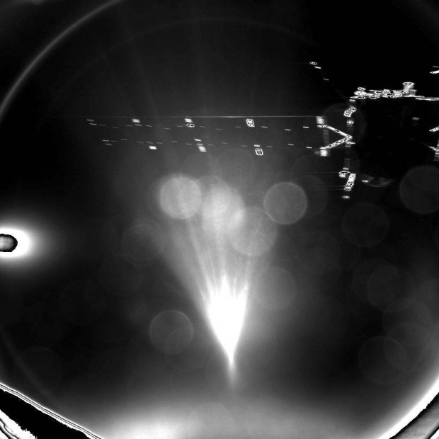 این تصویری است که کاوشگر فیلای در هنگام جدا شدن از فضاپیمای روزتا به ثبت رساند.