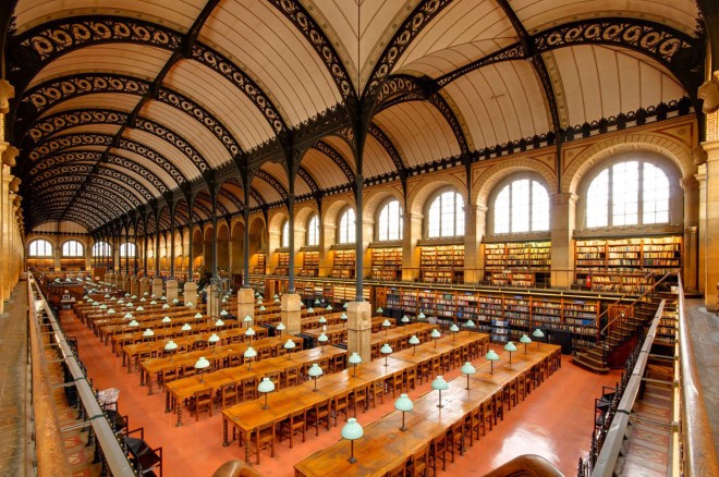 کتابخانه سینت-ژنویو در پاریس فرانسه
