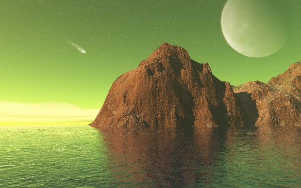۱۴۴۰x900-alien-life-forms-green-water-comet-desktop-free-wallpaper