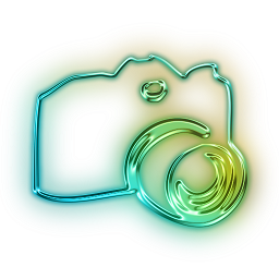 ۱۱۱۸۳۹-glowing-green-neon-icon-people-things-camera