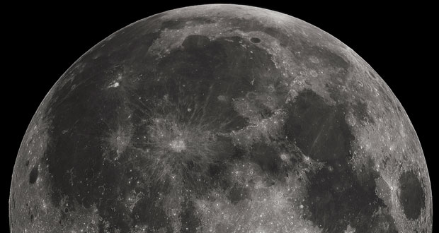الگوهای تیره و روشن سطح ماه