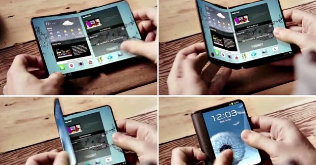 پتنت جدید سامسونگ برای تولید یک تلفن همراه هوشمند تاشو