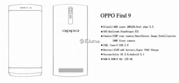 مشخصات گوشی OPPO Find 9