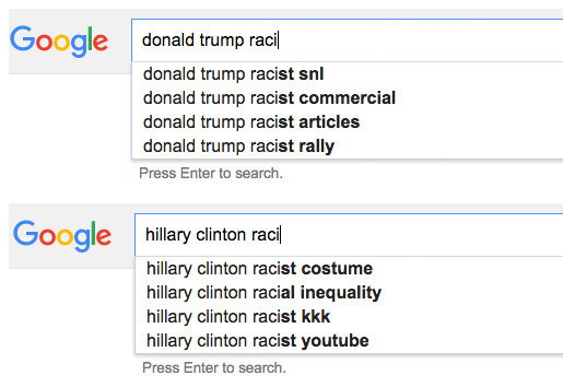 گوگل نتایج جستجو درباره‌ی هیلاری کلینتون را دست‌کاری نمی‌کند!