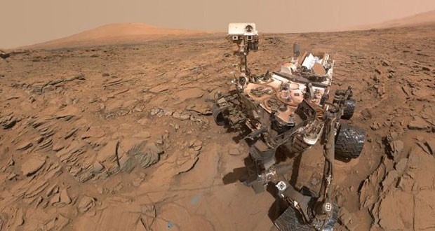 نمایی از مریخ نورد کنجکاوی