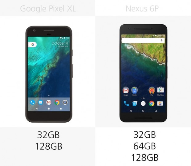 مقایسه پیکسل ایکس ال و نکسوس 6 پی - Pixel XL vs. Nexus 6P