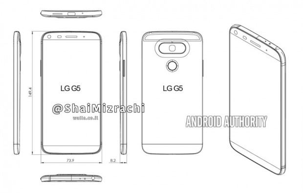 تصاویر طرح اولیه گوشی ال جی جی 6
