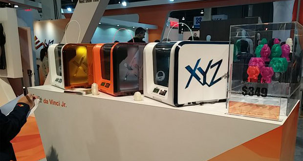 XYZprinting از پرینترهای سه بعدی ارزان قیمت خود برای کاربران خانگی رونمایی کرد