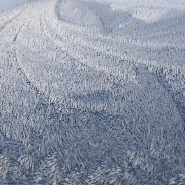 طراحی زیبای یخ روی اتومبیل ؛ هنر زمستانی طبیعت