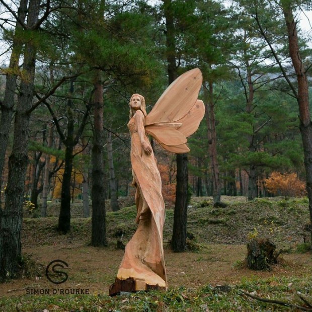 ساخت مجسمه چوبی با استفاده از اره برقی (تصاویر)