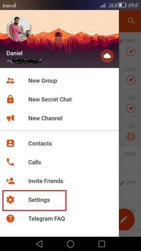 جلوگیری از تماس های ناخواسته در تلگرام