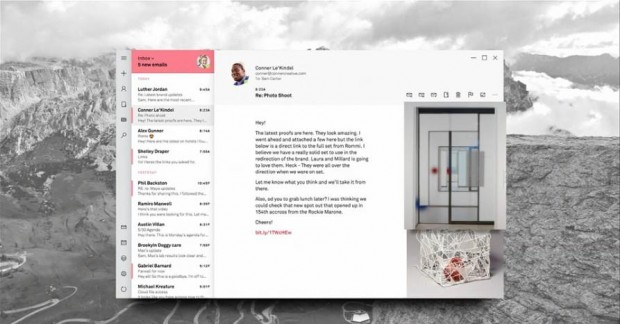 تصاویری از محیط فلوئنت دیزاین ، رابط کاربری جدید ویندوز مایکروسافت -email