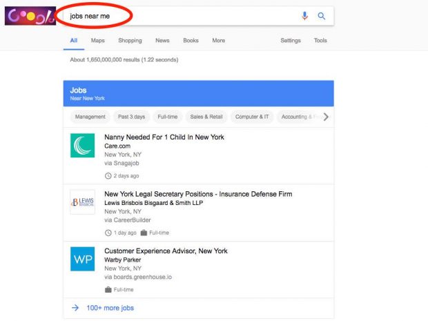 موتور جستجوی مشاغل گوگل