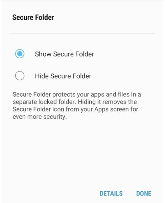اپلیکیشن Secure Folders