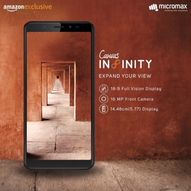 گوشی Micromax Canvas Infinity معرفی شد؛‌ نمایشگر فول ویژن بر روی یک گوشی هندی