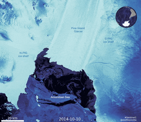 متلاشی شدن کوه یخ جزیره پاین نگرانی از افزایش سطح آب دریاها