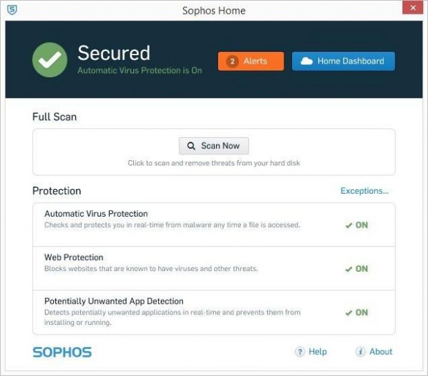 سوفوس هوم -آنتی ویروس و برنامه های امنیتی