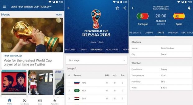 اپلیکیشن جام جهانی 2018