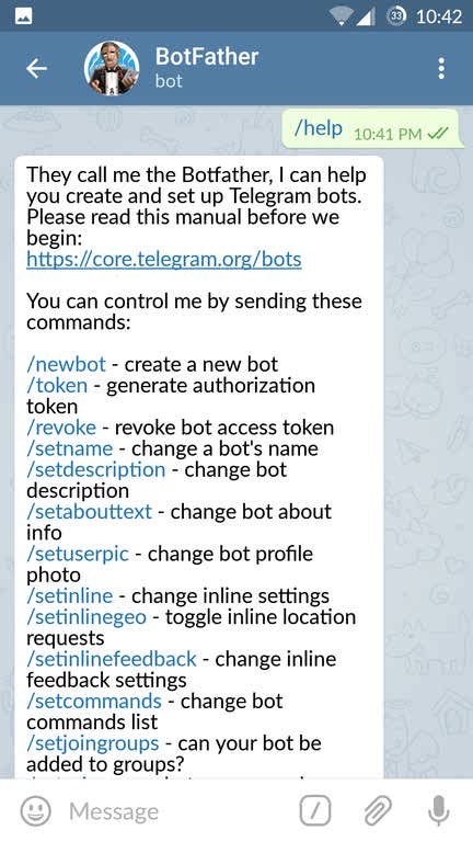 استفاده از api تلگرام