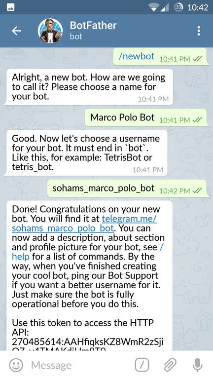 استفاده از api تلگرام