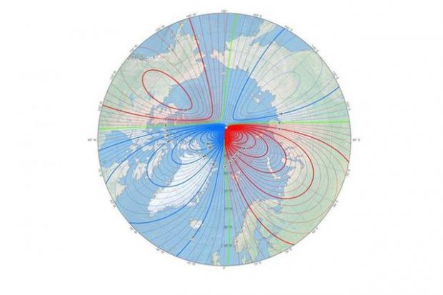 حرکت سریع قطب شمال مغناطیسی دانشمندان را وادار به به‌روزرسانی نقشه کرد!