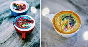 نقاشی بر روی قهوه با رنگ غذا؛ این طراحی‌های خوش‌مزه!