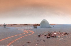 خانه های یخی در مریخ
