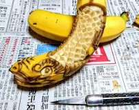 کنده کاری های حیرت‌انگیز بر روی میوه توسط هنرمند ژاپنی "گاکو"