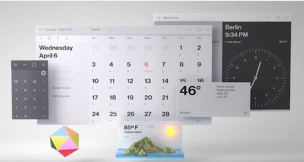 تصاویری از محیط فلوئنت دیزاین ، رابط کاربری جدید ویندوز مایکروسافت