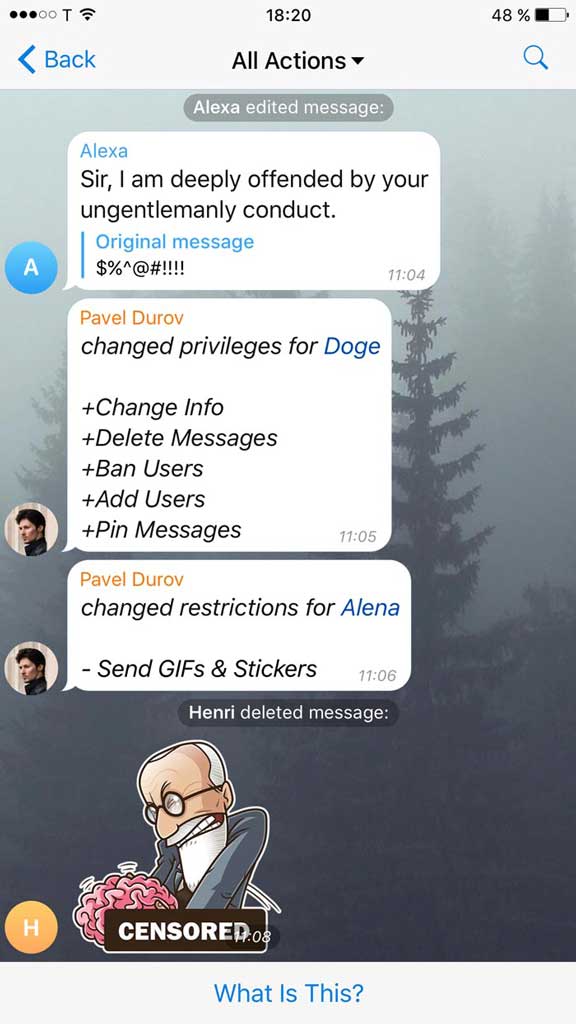 آپدیت جدید تلگرام 4.1 عرضه شد؛ مدیریت حرفه ای گروه ها و کانال های تلگرامی