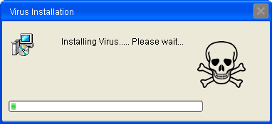ویروس کامپیوتری قلابی
