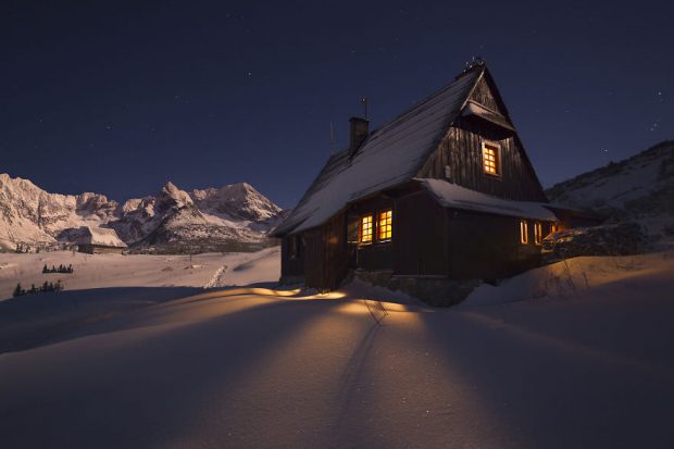 تصاویری شگفت‌انگیز از زیبایی های زمستان در کوه‌های لهستان