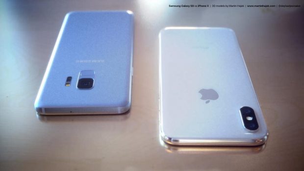 مقایسه آیفون X و گلکسی S9